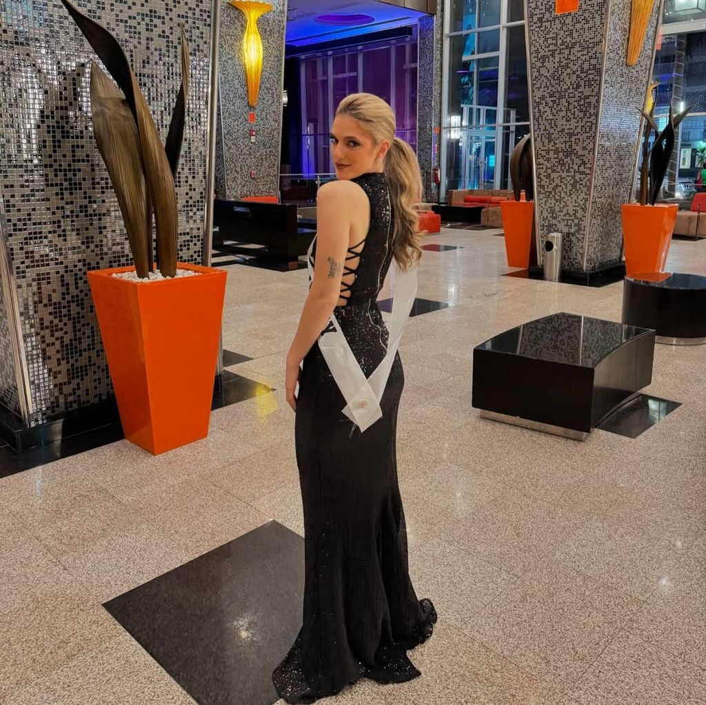 Valeria Baladan, de 24 años, participa por la corona de Miss Universe 2025