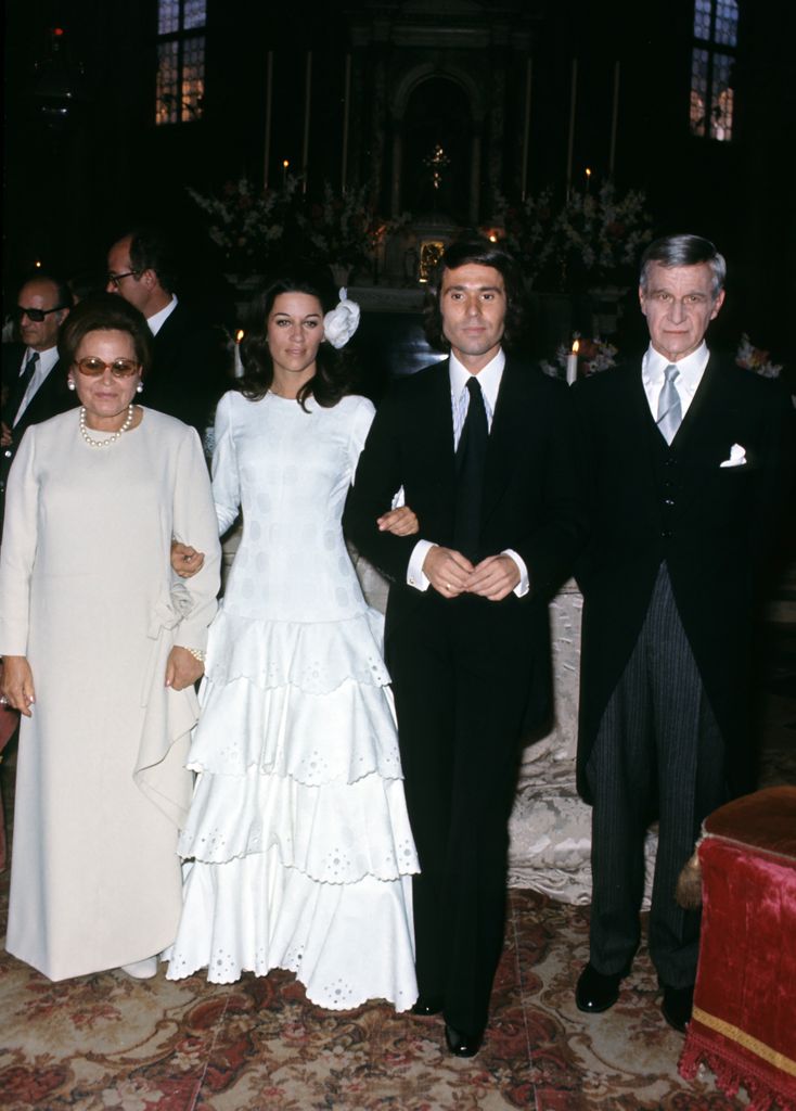 Look de novia de Natalia Figueroa en su boda con Raphael