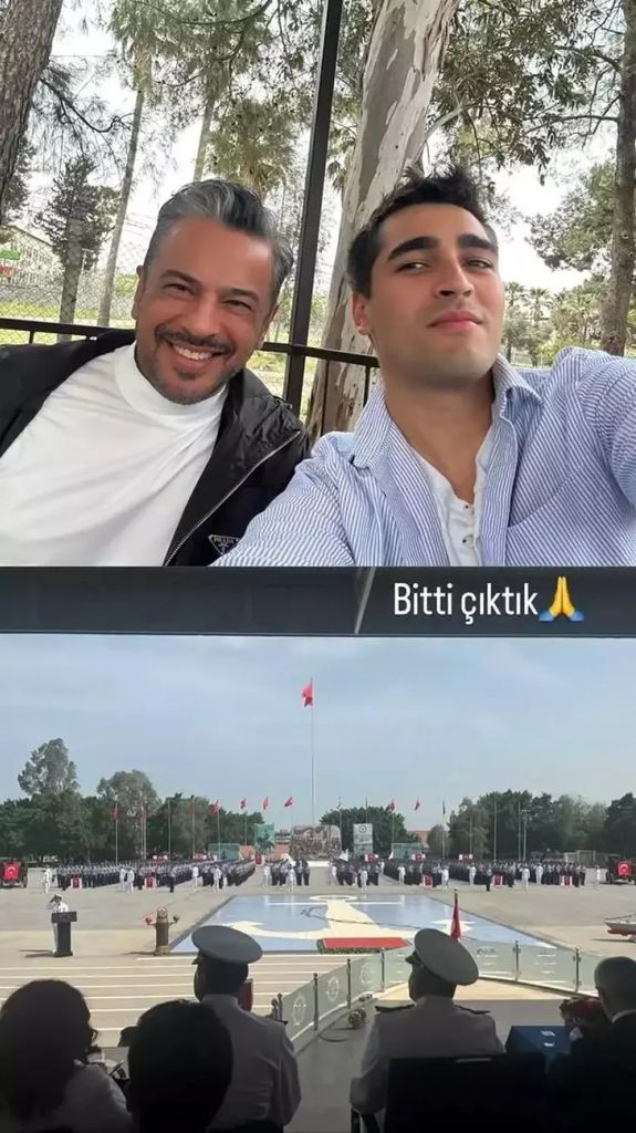 Emre compartía una foto junto a Mert tras el juramento y una del acto