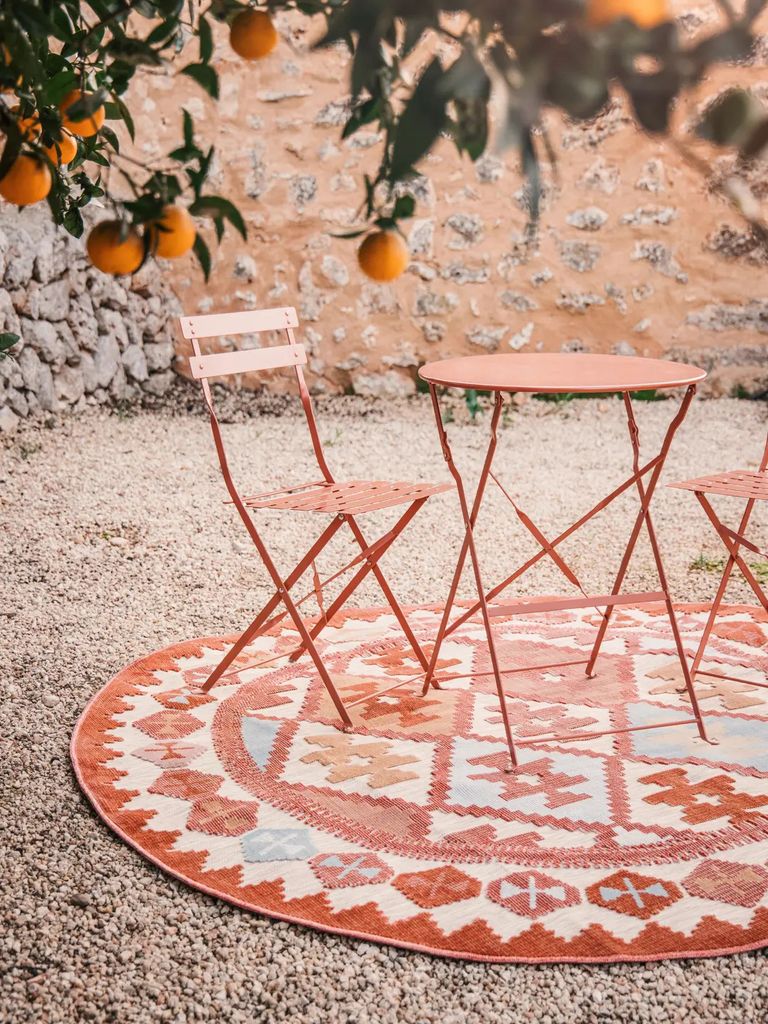 Alfombra kilim para interior y exterior