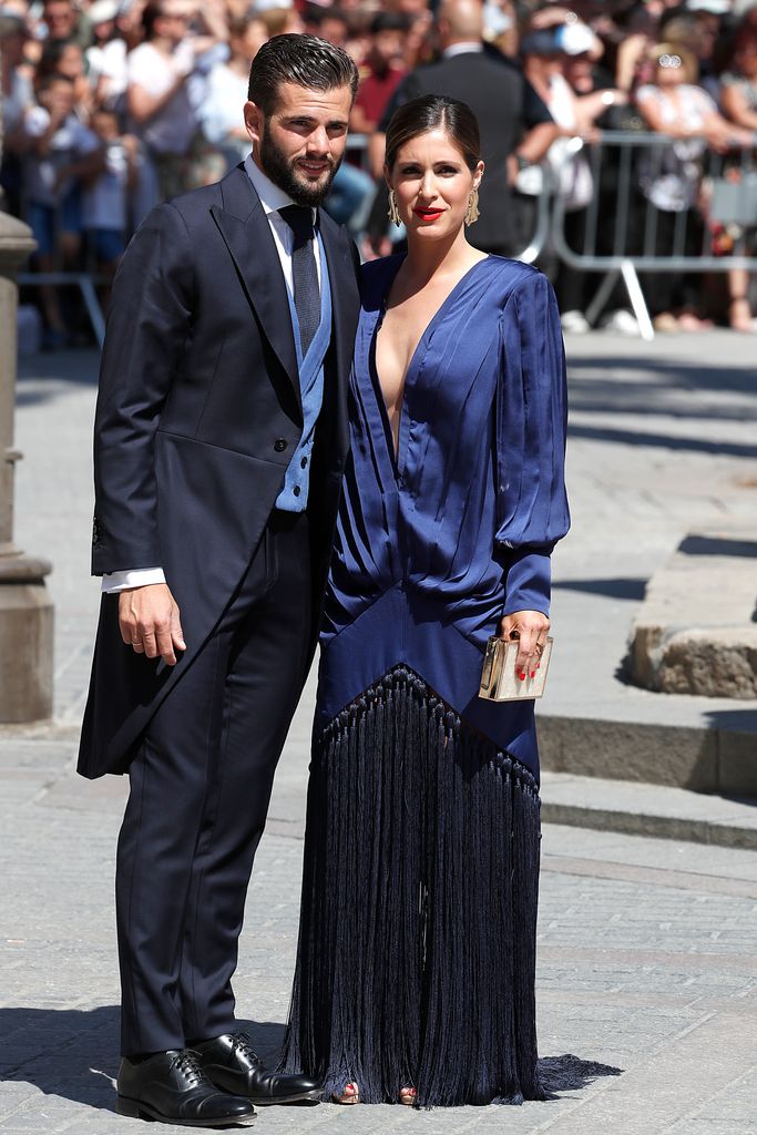 Nacho Fernández y María Cortés en la boda de Sergio Ramos y Pilar Rubio en Sevilla