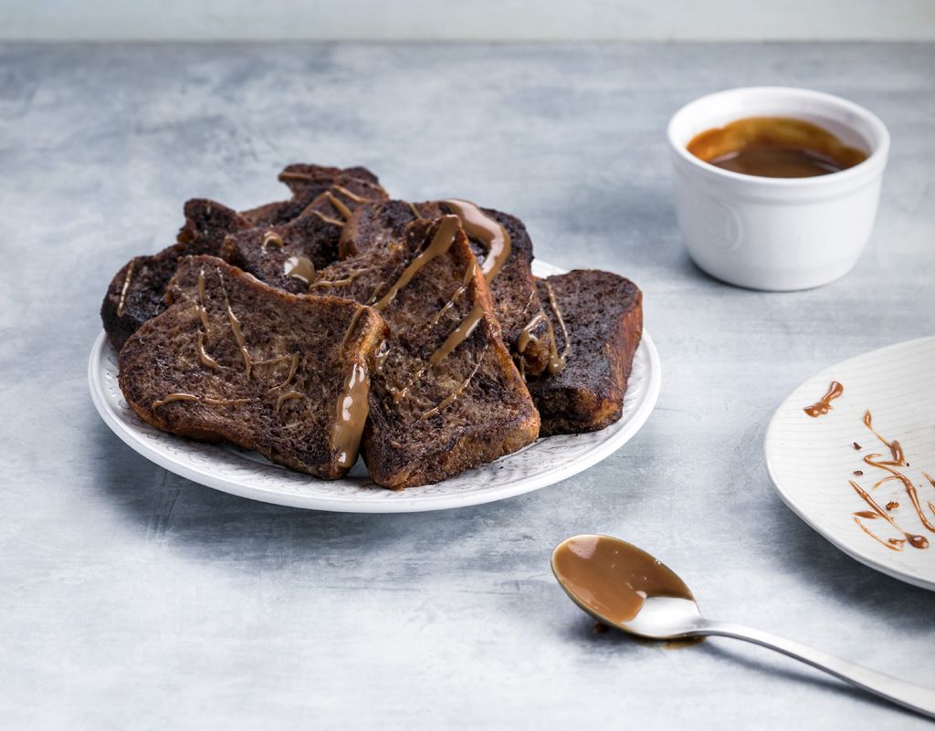Torrijas de chocolate.