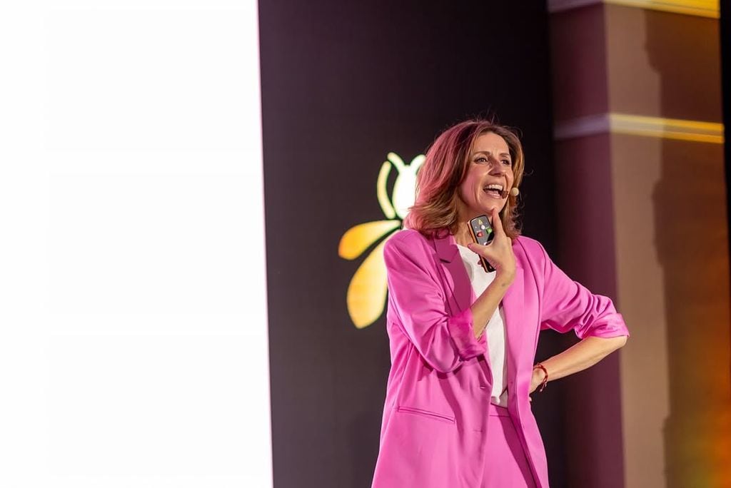 Andrea Vilallonga en una de sus ponencias