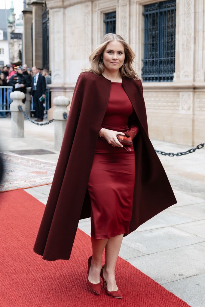 Amalia de Holanda en la abdicación del Gran Duque de Luxemburgo