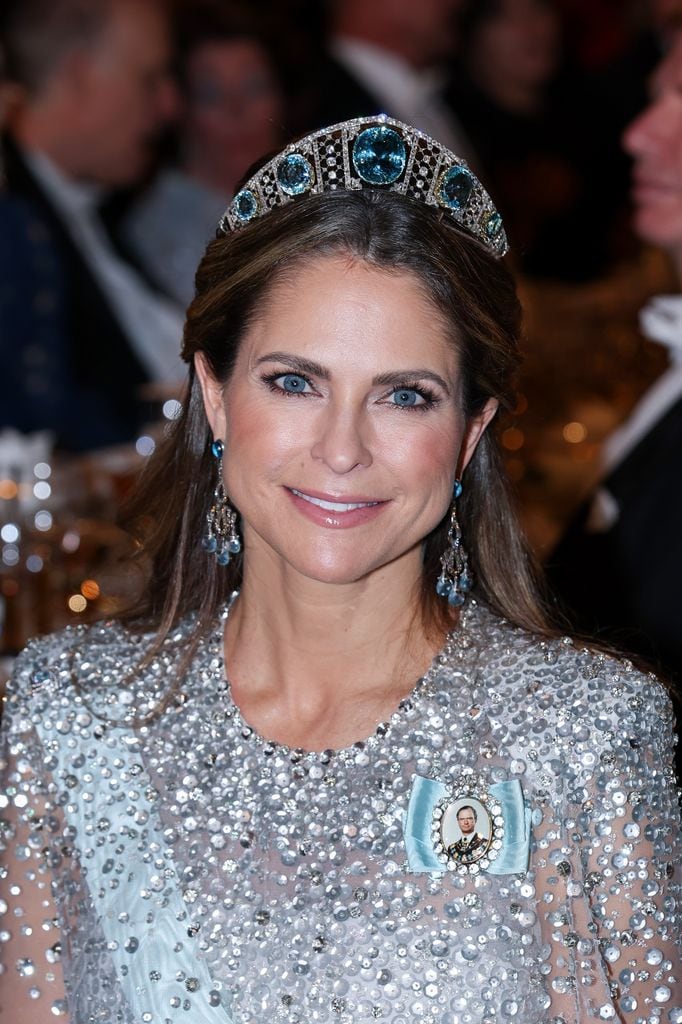 La princesa Magdalena de Suecia en los premios Nobel.