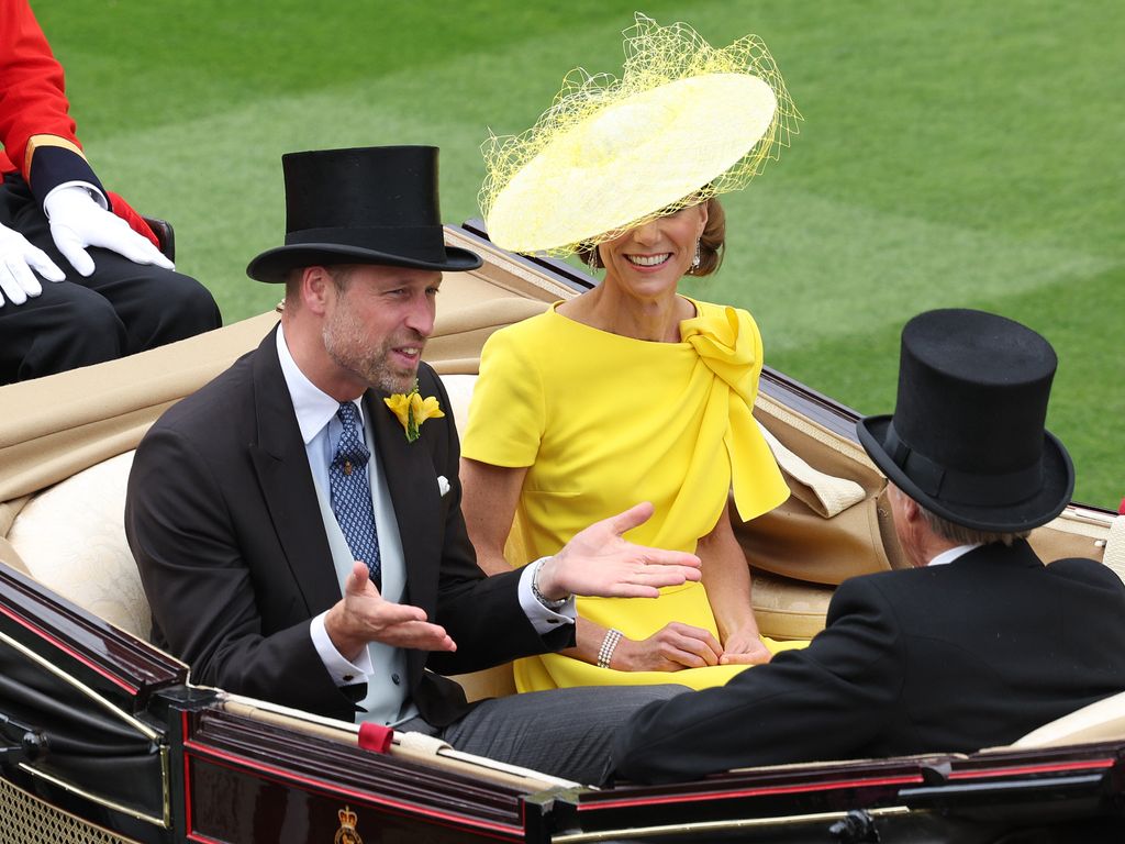 La impresionante reaparición de Kate Middleton en Ascot vestida de amarillo
