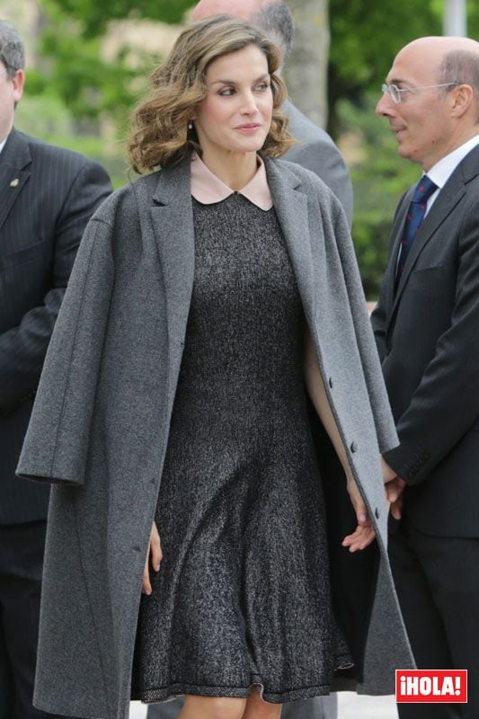 Doña Letizia a su llegada al Paraninfo de la Universidad del País Vasco
