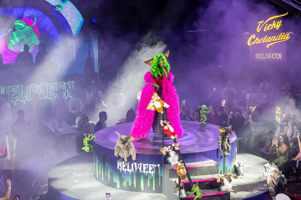 Si duda, Belinda se superó a sí misma con su fiesta de Halloween.