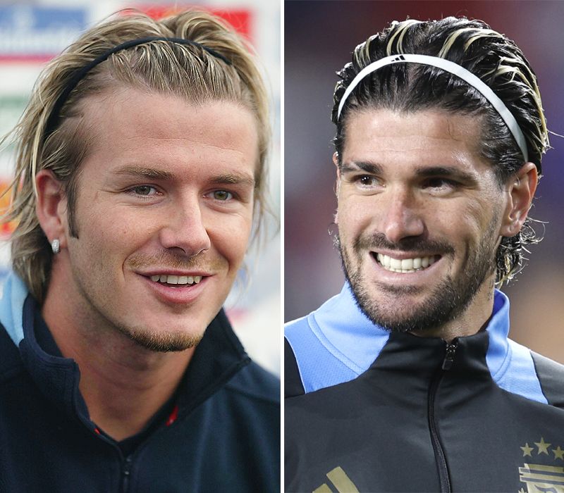 Rodrigo de Paul y David Beckham