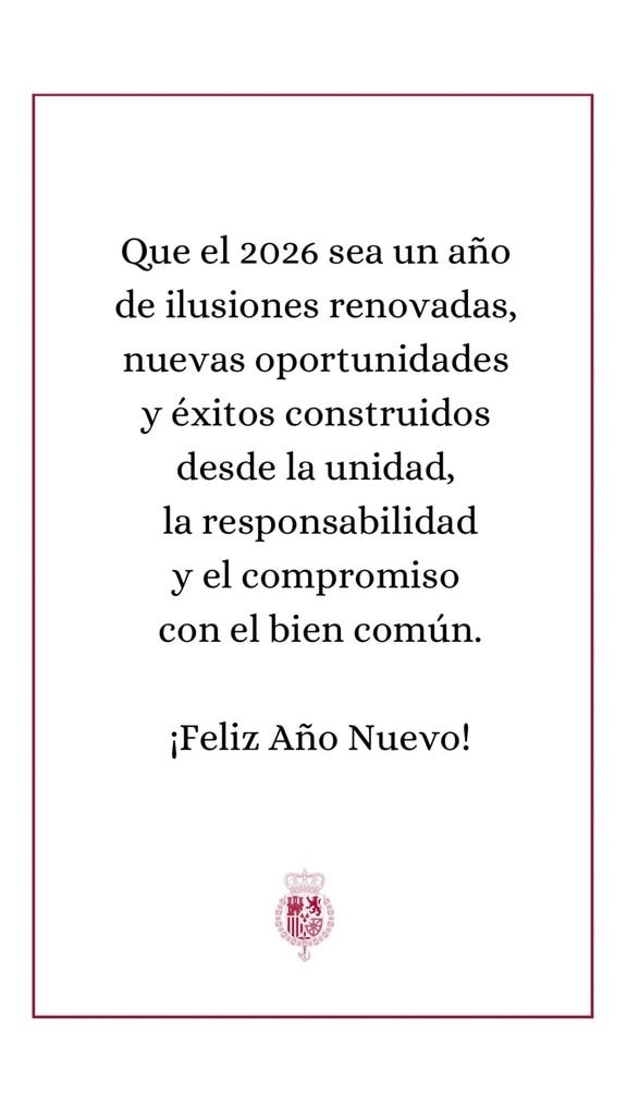 La felicitación de 2026 de los Reyes