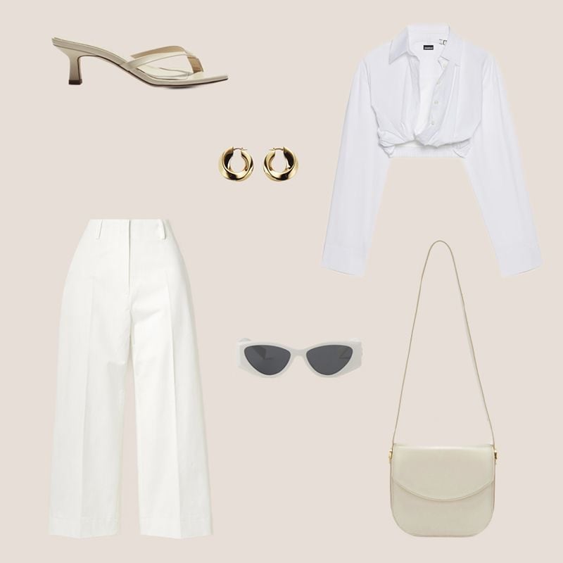 look con pantalon blanco