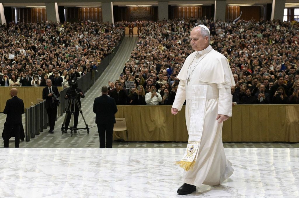 El papa León XIV en El Vaticano