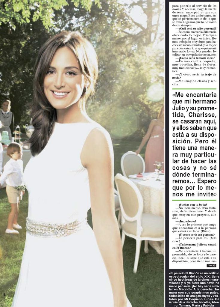 Tamara Falcó boda recreación