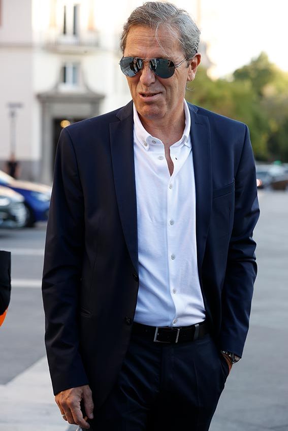 Paco González en el funeral de su gran amigo y compañero Pepe Domingo Castaño