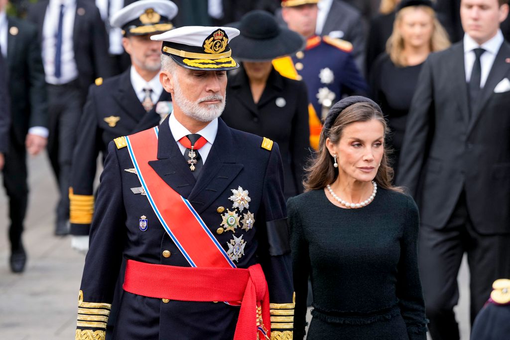 Los representantes de la realeza que estuvieron presentes en el funeral del rey Harald V