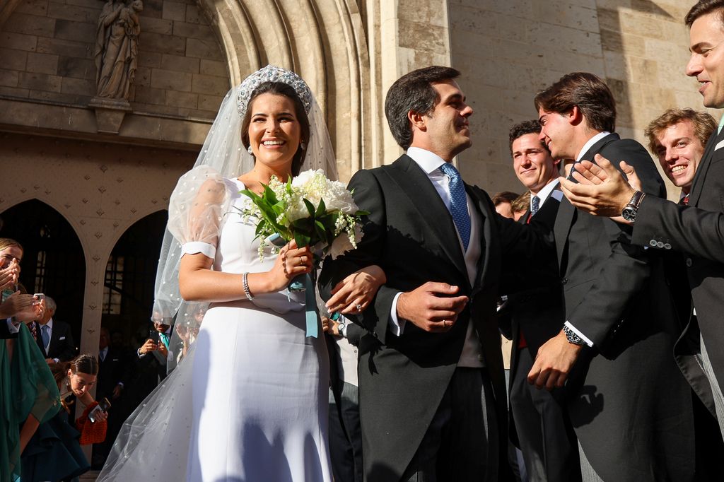 Natalia Santos con vestido de novia de Navascués