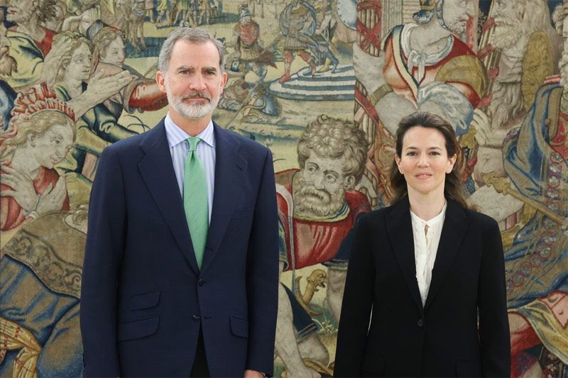 María Cristina de Ulloa y Solís-Beaumont, duquesa de Arcos y marquesa de Jarandilla con don Felipe