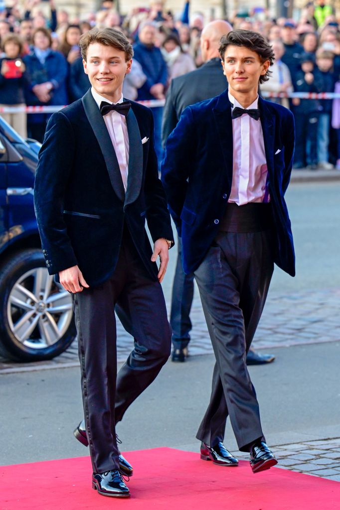 Nicolás y Felix de Dinamarca en el cumpleaños de la Princesa Isabella de Dinamarca
