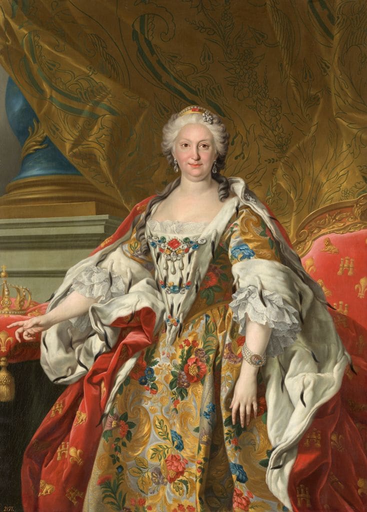 La reina Isabel de Farnesio, Louis-Michel van Loo. Sala 17 del Museo del Prado