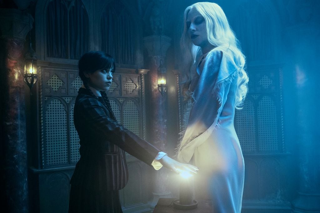 Lady Gaga en su papel de Rosaline Rotwood en la segunda temporada de 'Miércoles'