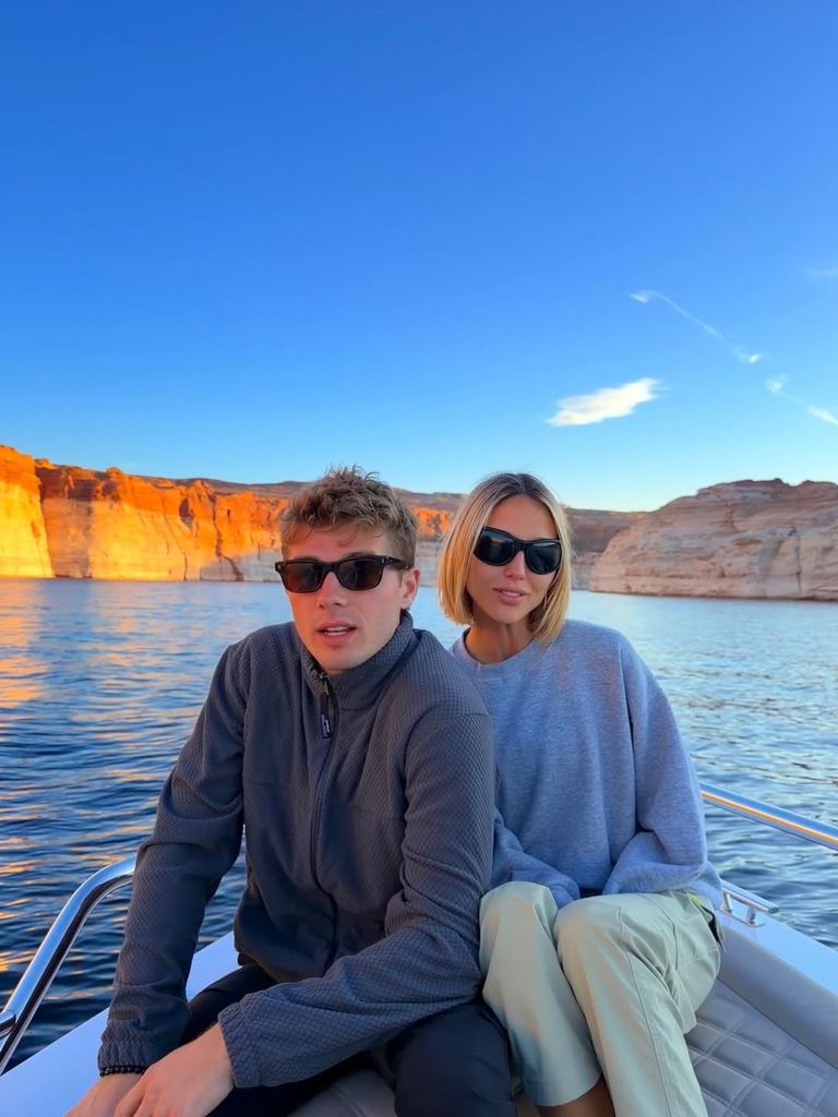 Los príncipes Acquileas y Olympia de Grecia y Dinamarca durante su viaje a Arizona