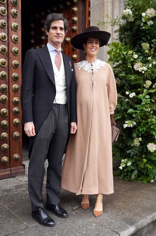 Los duques de Huéscar en la boda de Beltrán Palazuelo