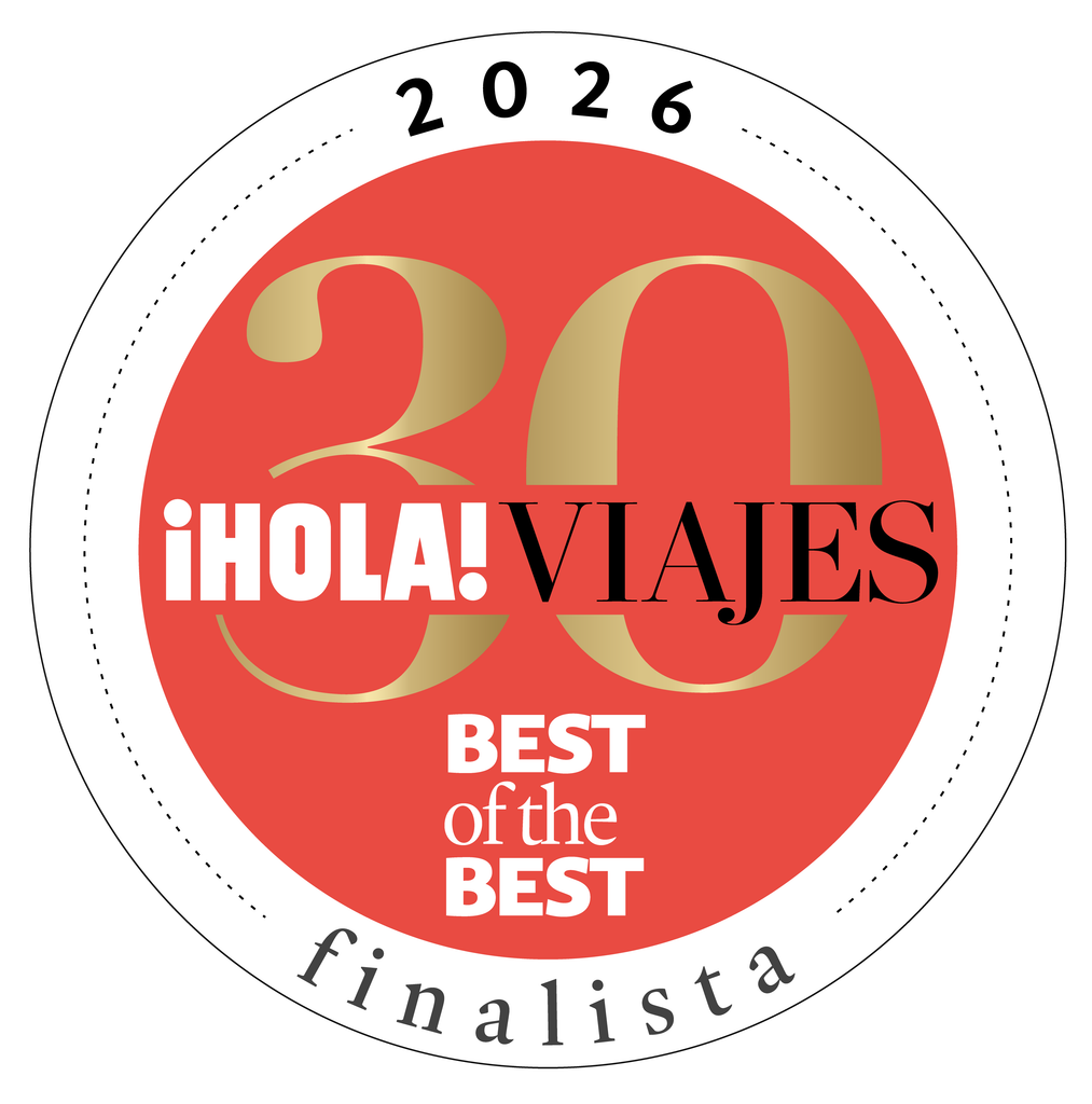 Logo 30 años ¡HOLA! Viajes para Branded Content dorado