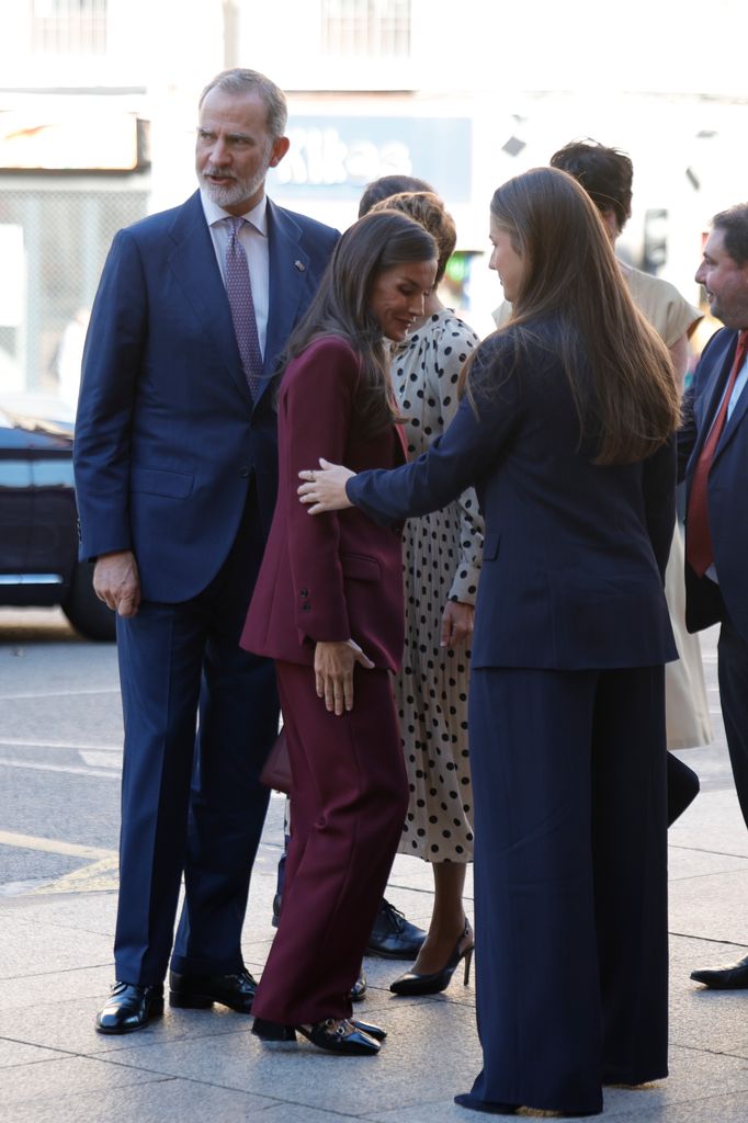 El gesto de Leonor con la reina Letizia en Navarra