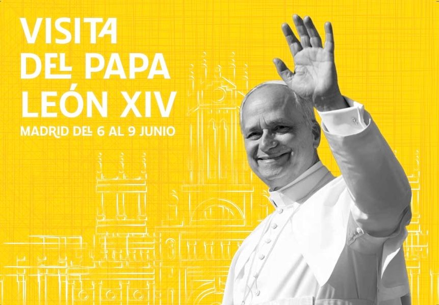 Cartel de la Vista del Papa León XIV