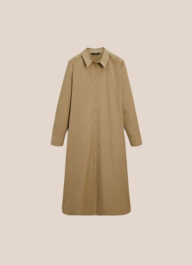 Vestido camisero de Massimo Dutti