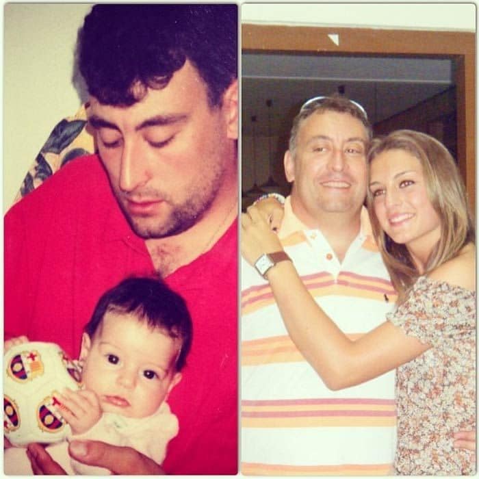 Alexia Putellas y su padre