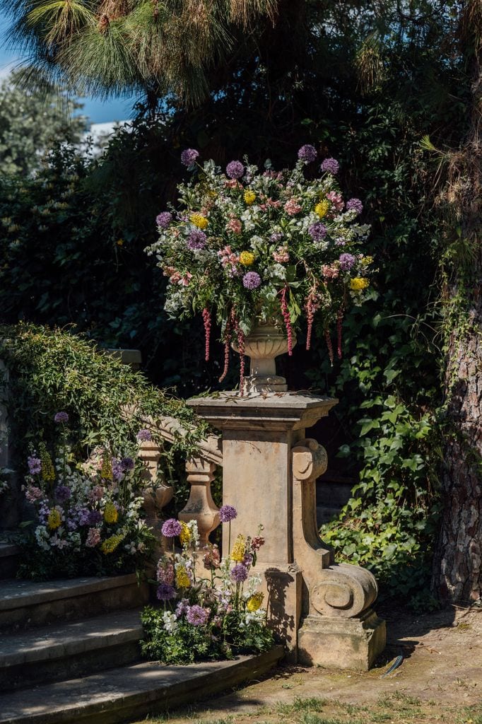Copas de flores para bodas