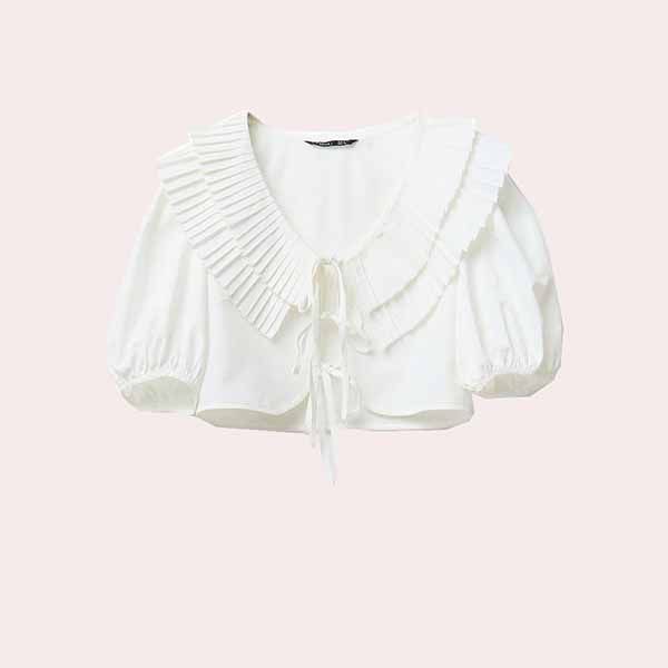 Blusa Manga Farol Blanco Sfera