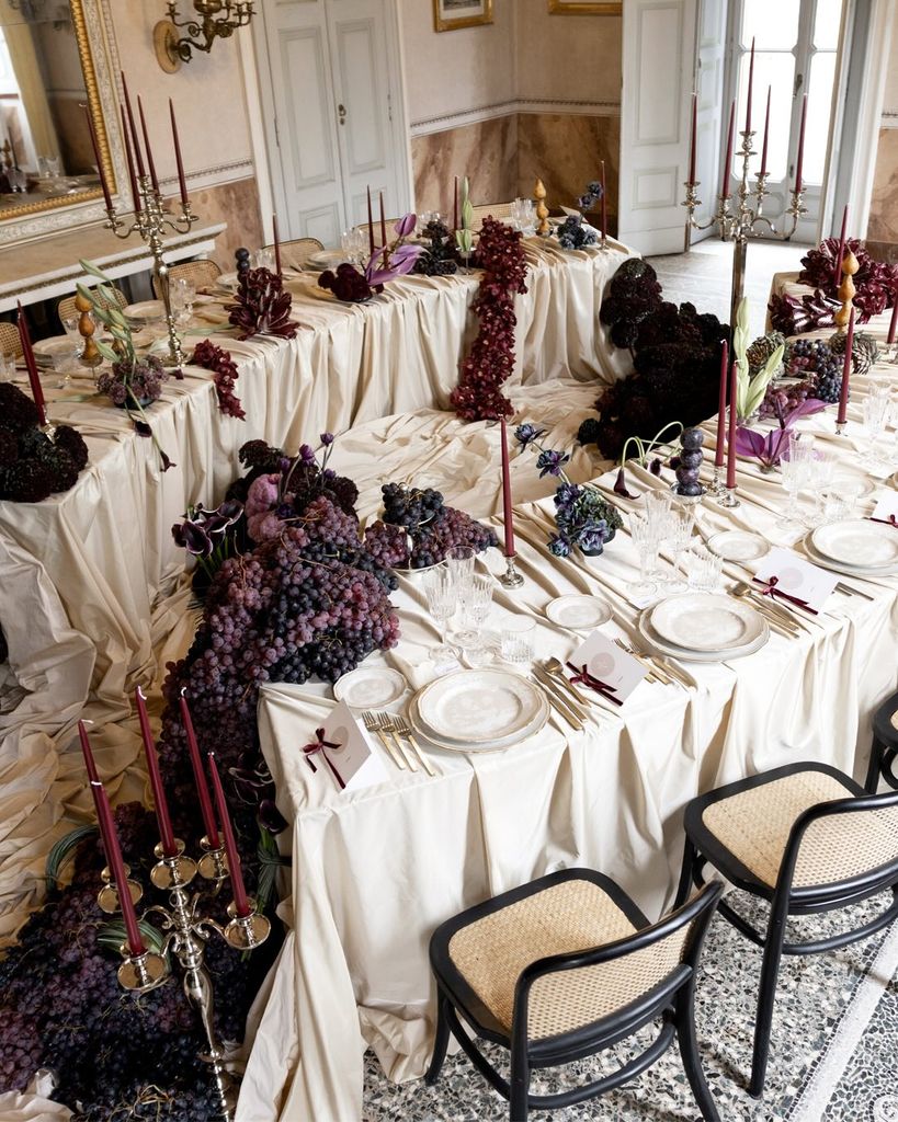 Decoración de bodas internacionales palacio italiano