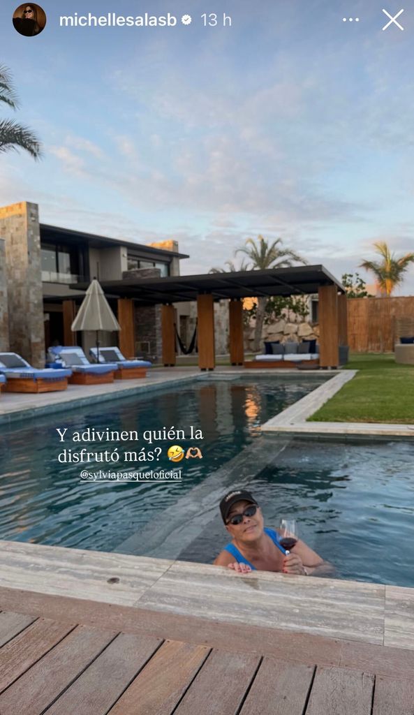 Michelle captó a su abuelita, Sylvia Pasquel, quien la acompañó en este viaje.