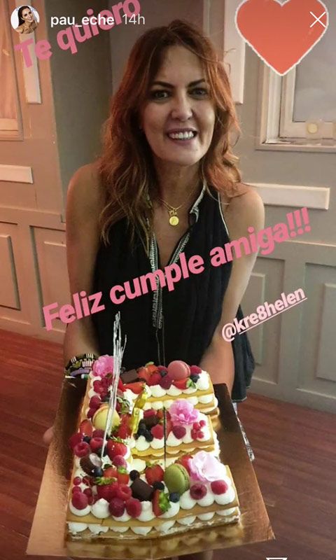 Paula Echevarría se divierte en la fiesta de cumpleaños de una de 'Las Pencas
