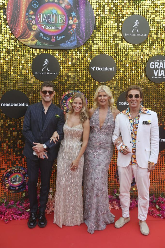 Michael Bublé, Luisana Lopilato, Valeria Mazza y Alejandro Gravier
