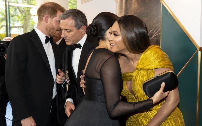 Los duques de Sussex con Beyoncé 