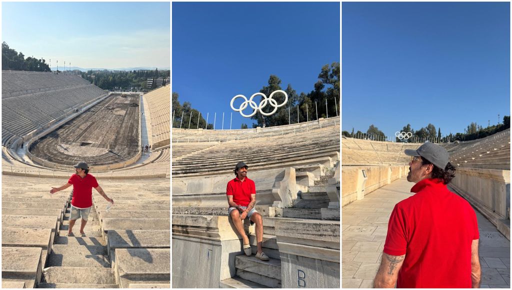 Alejandro se mostró maravillado por el Estadio Panatenaico.