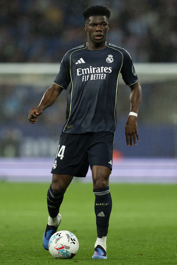 Tchouaméni, en juego del Real Madrid contra El Espanyol.