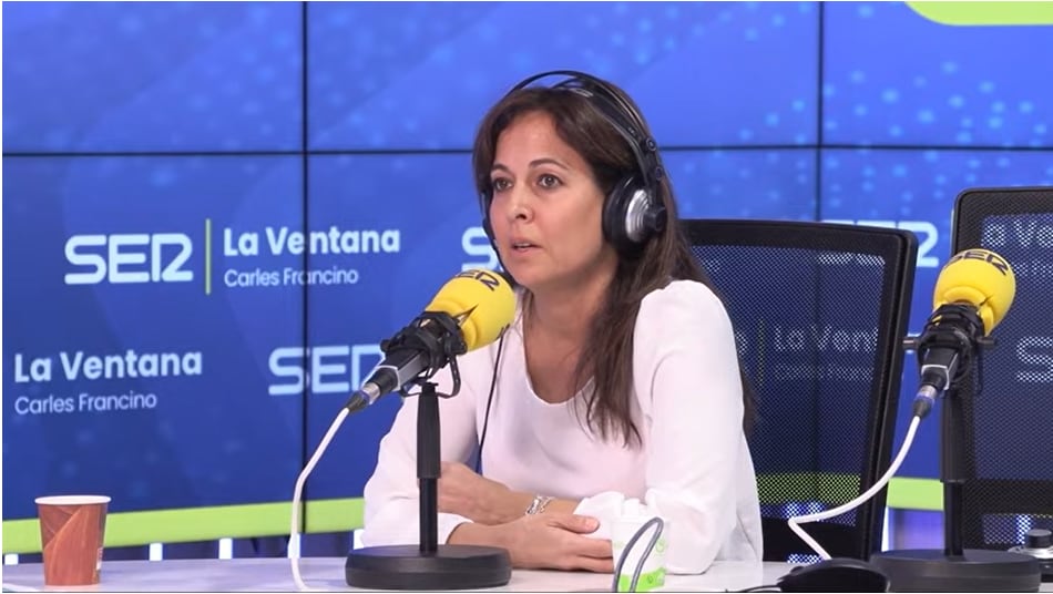 Mara Torres en el programa La Ventana de la cadena Ser