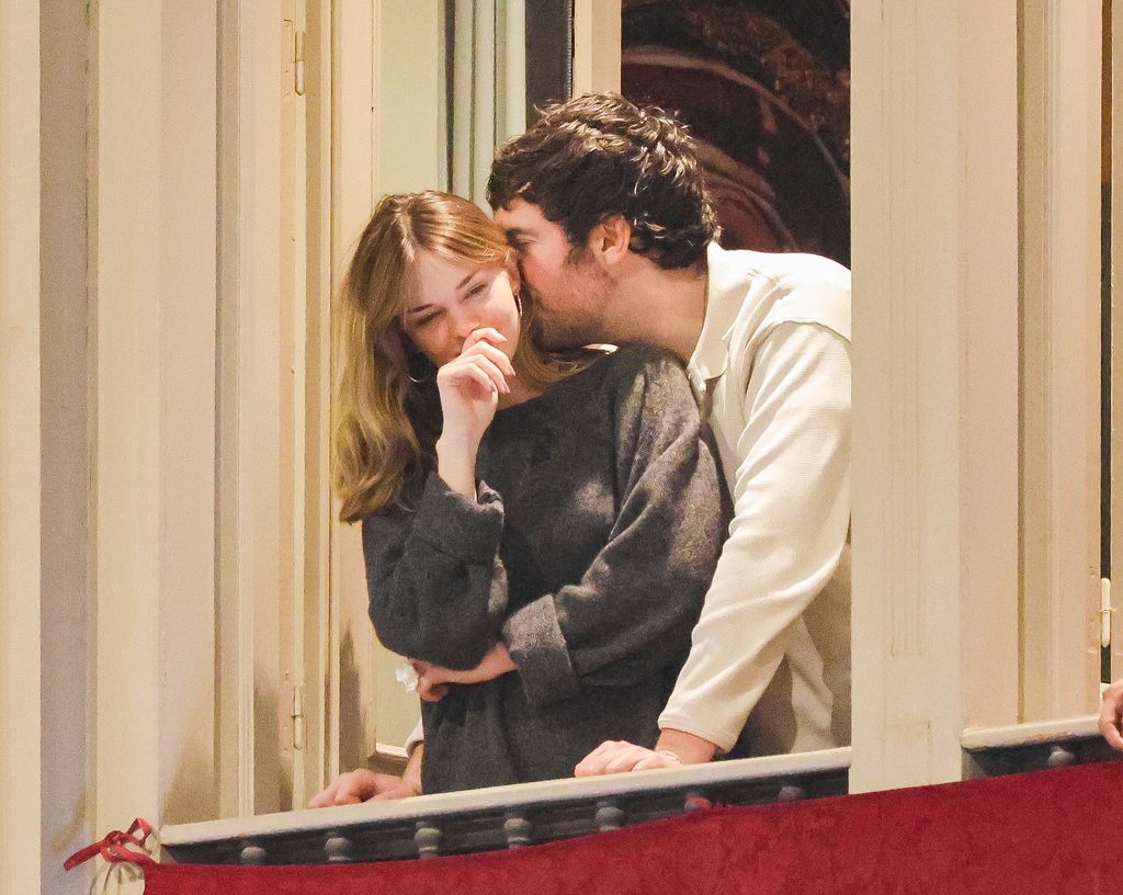 Stella Banderas y Alex Gruszynski en la Semana Santa de Málaga. 29 de marzo de 2024