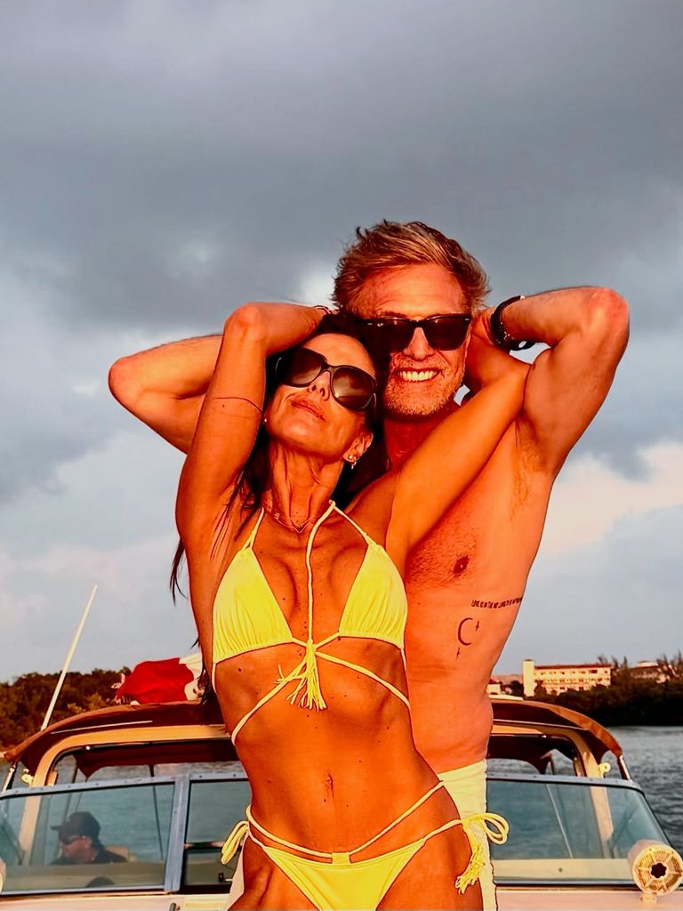 Juan Soler y Paulina posaron radiantes frente a la cámara 