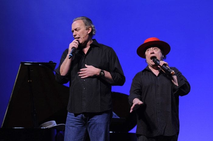 Bertín Osborne y Arévalo actuando juntos 