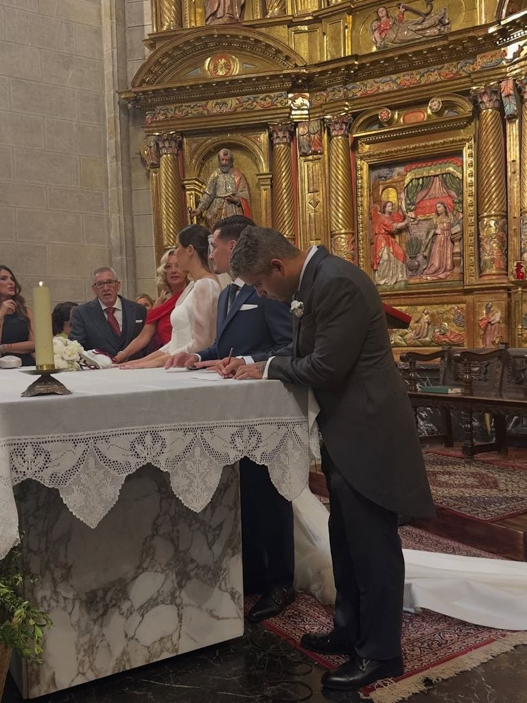 José Fernando Ortega en la boda de su primo en Bilbao