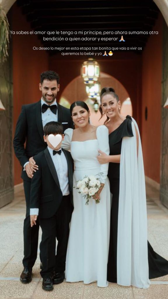 Publicación de Anabel Pantoja felicitando a Isa y Asraf por su embarazo