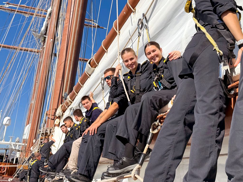 Princesa Leonor en Elcano en abril de 2025