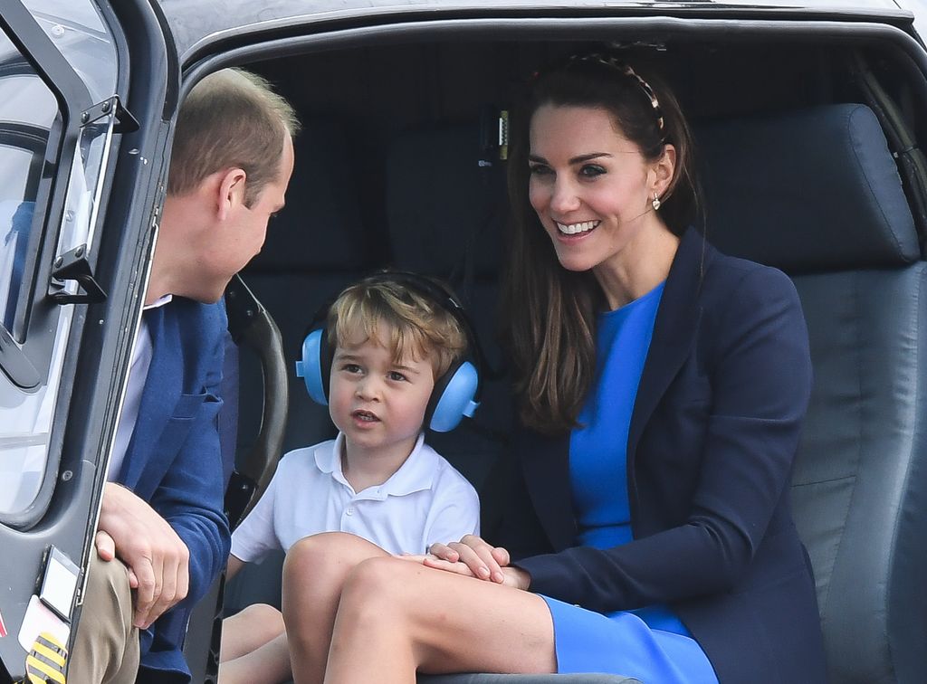 Desde muy pequeño, el príncipe George ha conocido las ventajas de volar 