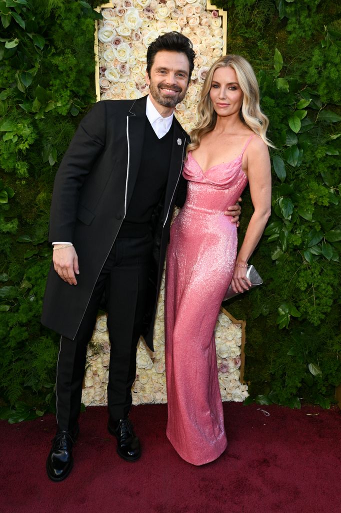 Sebastian Stan, Annabelle Wallis during the 82nd Annual Golden Globes held at The Beverly Hilton on January 05, 2025 in Beverly Hills, California. (Photo by Michael Buckner/GG2025/Penske Media via Getty Images)
