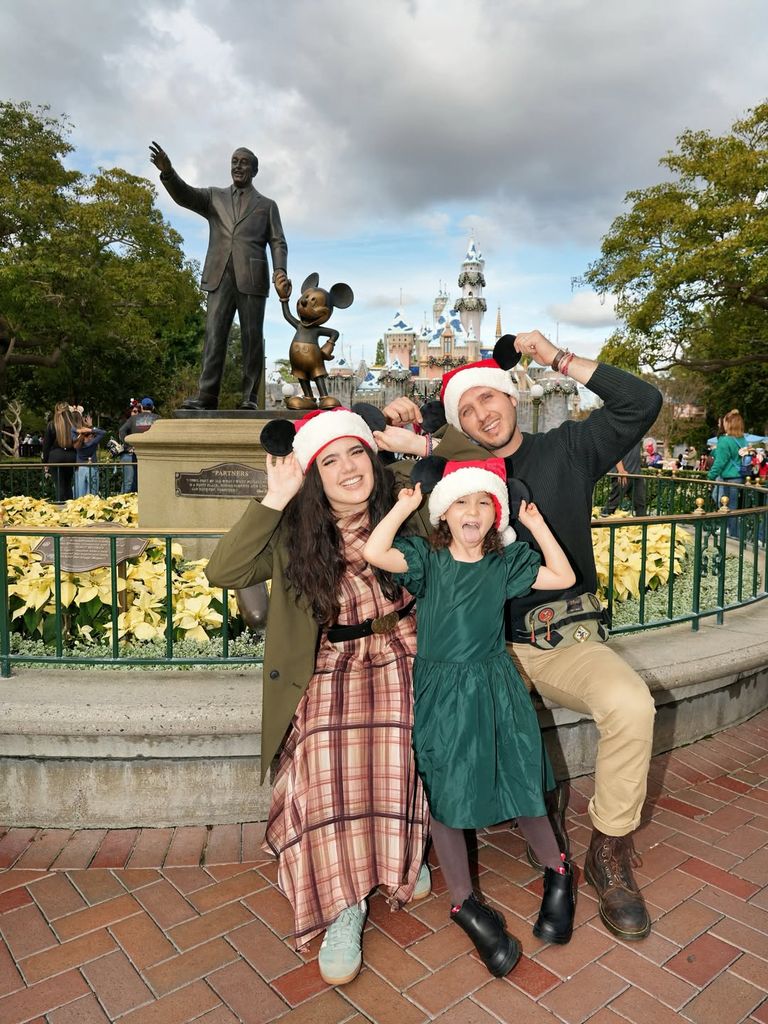 Camila Fernández y su familia.